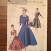 7732 1950's Women's Dress UNCUT Vintage Sewing Pattern Butterick 7732 Bust 36