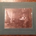 RARE Home Interior of Vintage Victorian Home Piano Sitting Chair Oil Lamp Sepia Cabinet Card Photograph RF0072