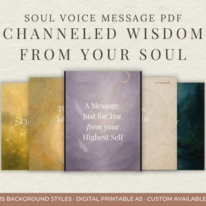 Soul Voice Message (PDF) – Channeled Guidance from Your Soul (DIGITAL DOWNLOAD)