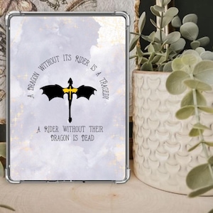 Fourth Wing Kindle Insert: Dragon Rider Fantasy Accessory