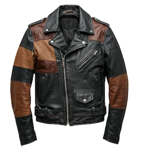 ジャケット・アウター halb sheepskin design leather jacket Men Winter Sheepskin Genuine Leather Coat