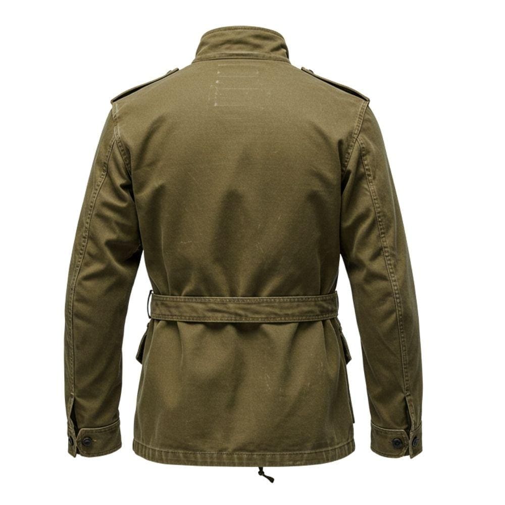 ジャケット・アウター UNUSED 21SS Military Coat 2 Men's Olive Green Military Field Jacket: Vintage Style Safari Coat
