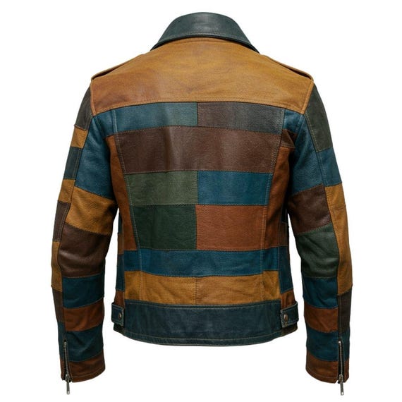 ジャケット・アウター grunge patchwork leather jacket brown Some crazy patchwork on these 70's leather jackets • • • #vintage