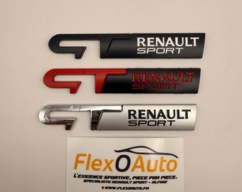 Insignia GT Renault Sport Logo RS Negro Rojo Cromado Compatible renault sport