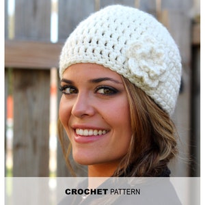 Side Flower Beanie - Etsy