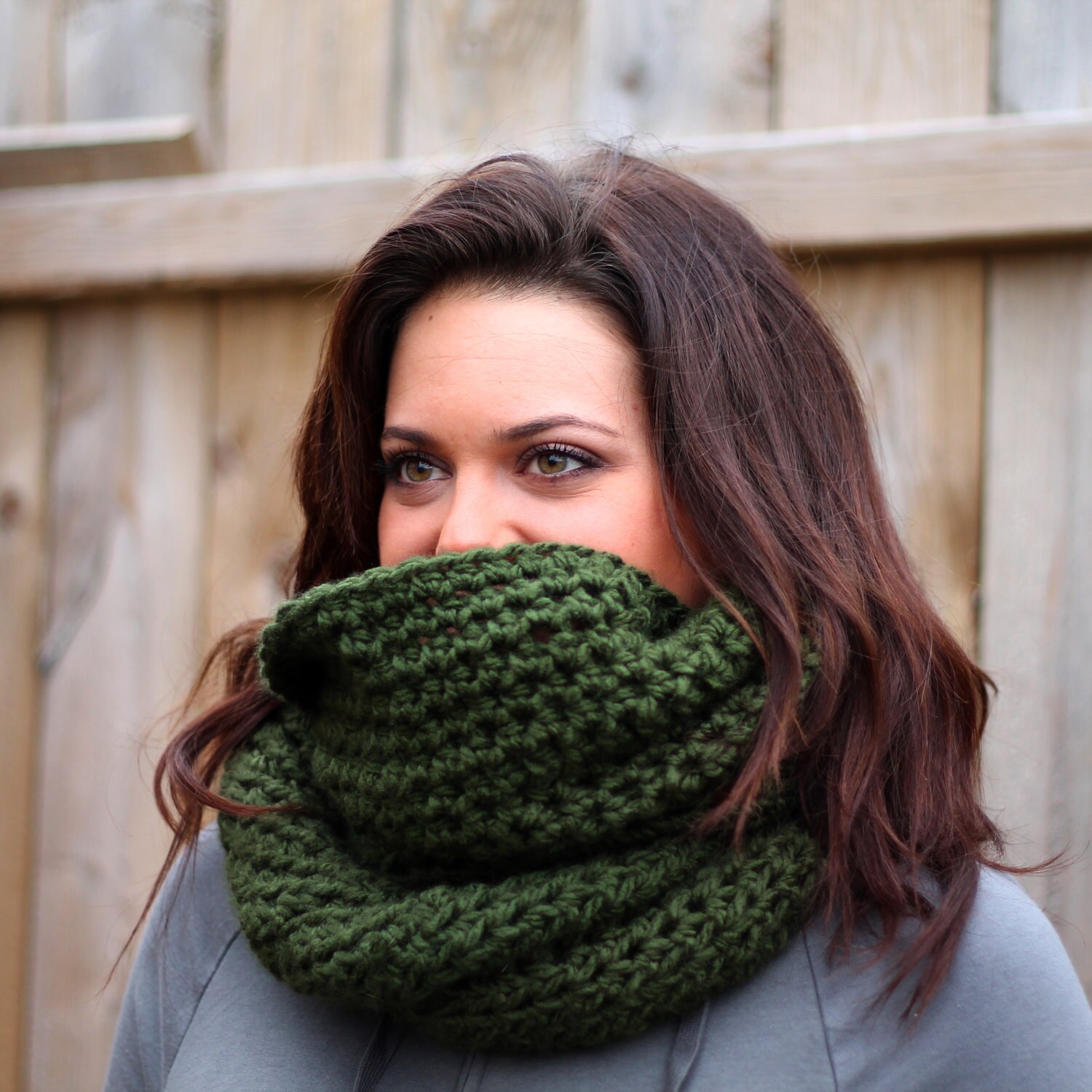Crochet Infinity Scarf Pattern: Easy Bulky Yarn (PDF Pattern) - Etsy