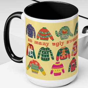 Funny  Ugly Holiday Sweater Coffee Mug Christmas Gift