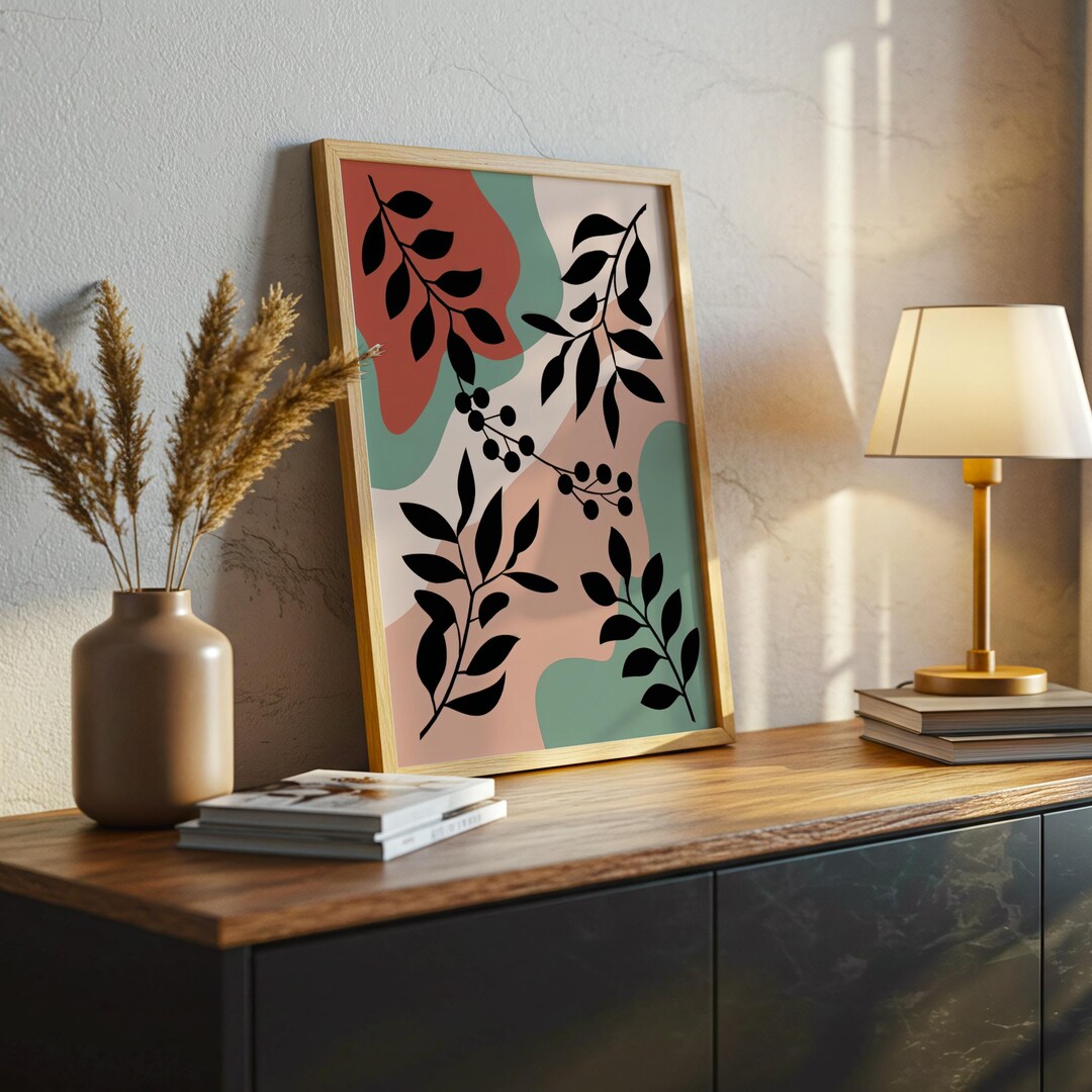 Trendy Boho Wall Decor | Digital Art Print | Minimalist Home Decoration ...