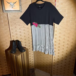 Upcycled Spring Summer Tunic/French Country/Boho/Gypsy Chic/Maternity/ Size XL to 1X