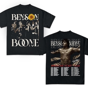 Vintage Benson Boone Shirt, Benson Boone Merch, Benson Boone Concert Shirt, America Heart Tour Shirt, Benson Boone Tour Shirt