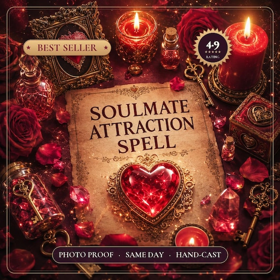 Soulmate Spell Same Day | Manifest True Love, Attract & Find Your Soulmate, New Love, Deep Bond | Heart Healing, Photo Proof
