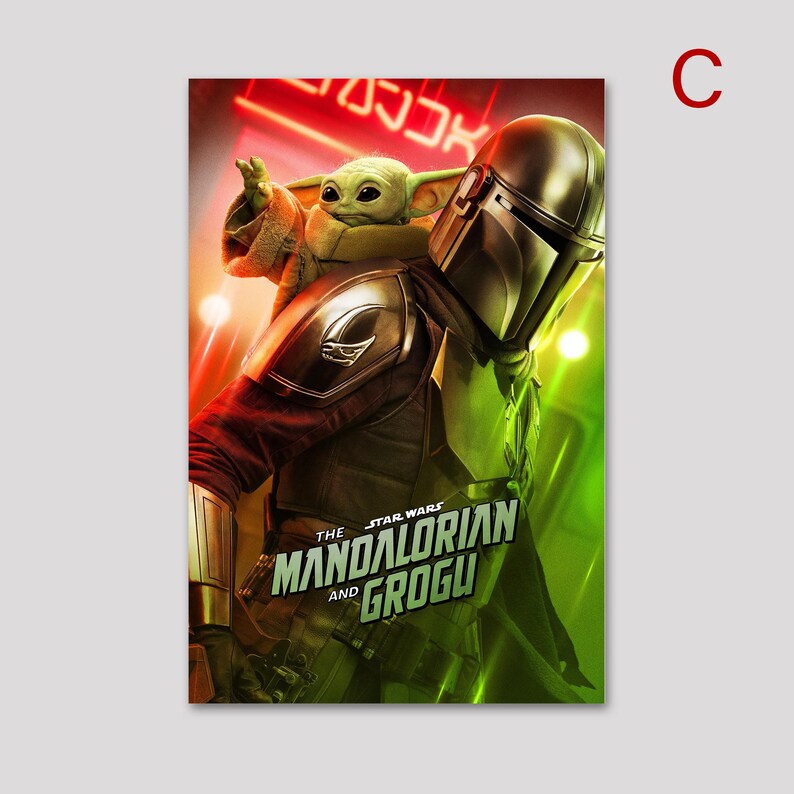 Star Wars The Mandalorian and Grogu Movie Poster, Limited Edition ...