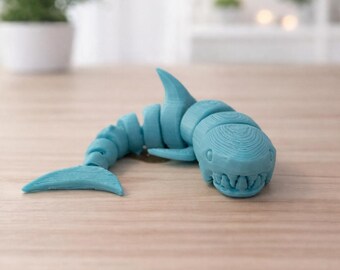 Articulated Shark Fidget Toy 3d printed