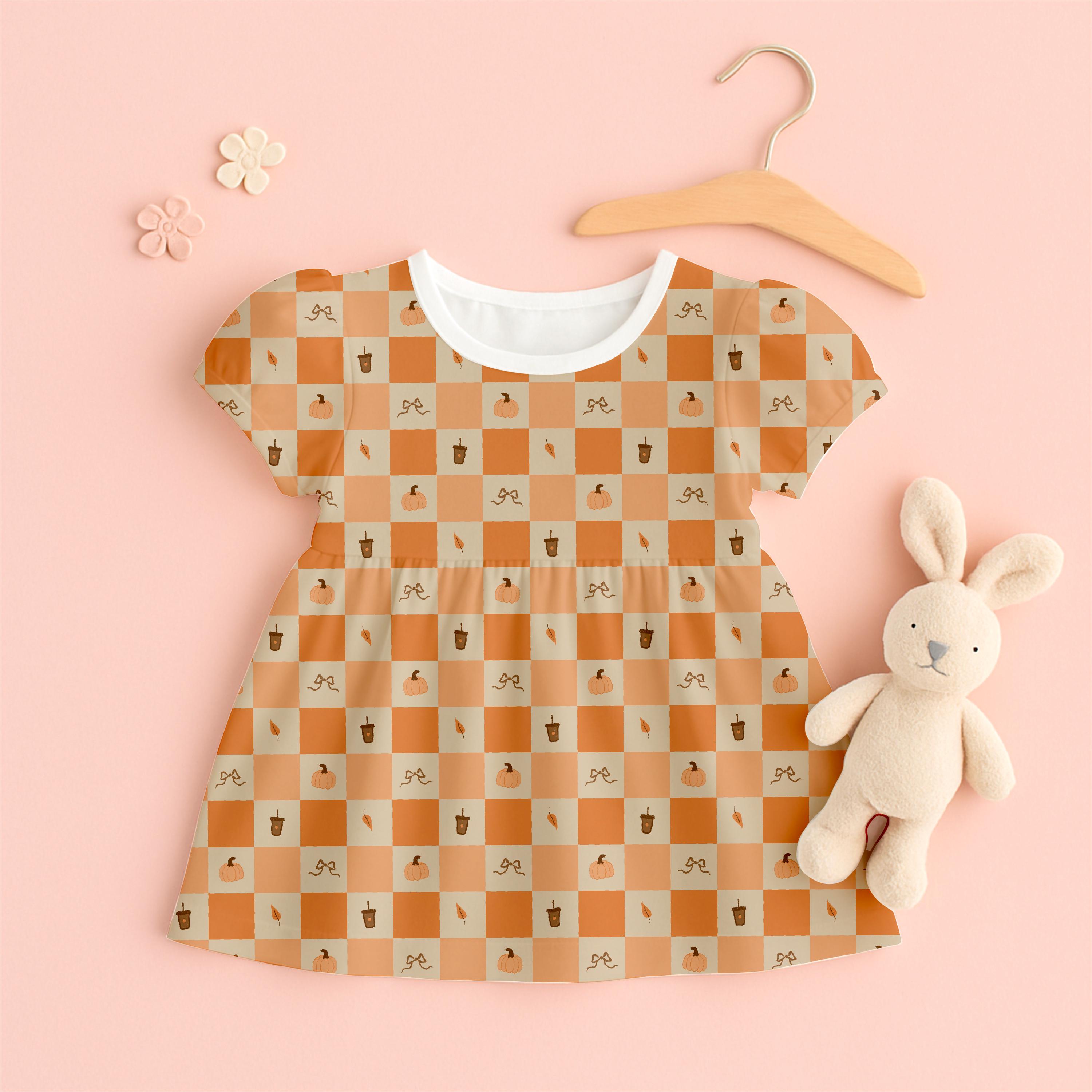 Fall Gingham Print Seamless Pattern PNG for Fabric Cozy Autumn ...