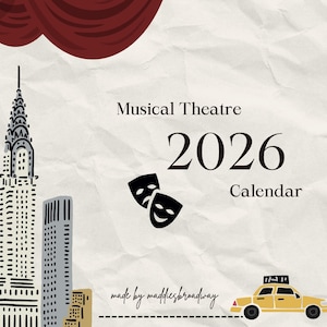 Broadway Musical Advent Calendars Etsy