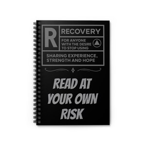 Recovery Motivational Spiral Notebook - Perfect for Journaling, Self-Reflection, Mental Health Support, Gift for Friends, Recovery Quotes