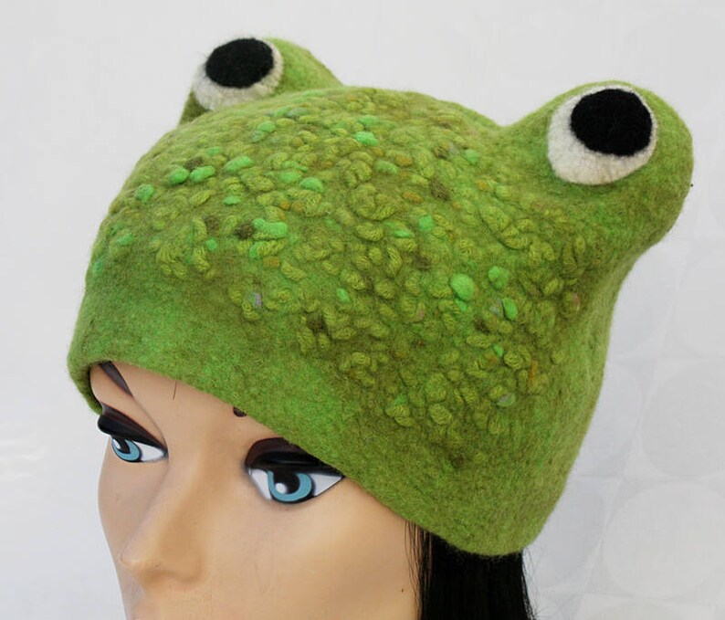 TUTORIAL felting instructions felt felted hat wet nuno felting fleece animal hat Felting Pattern decorating nuno pdf eco diy