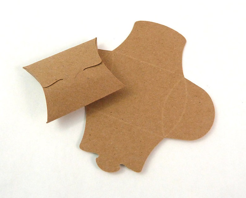 Tiny Pillow Boxes 20 DIY Recycled Kraft Mini Favor Boxes Etsy