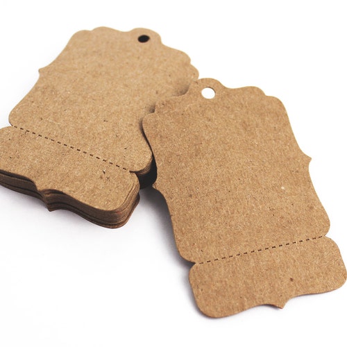 100 Hang Tags Medium 2 X 3 Perforated Blank Price - Etsy