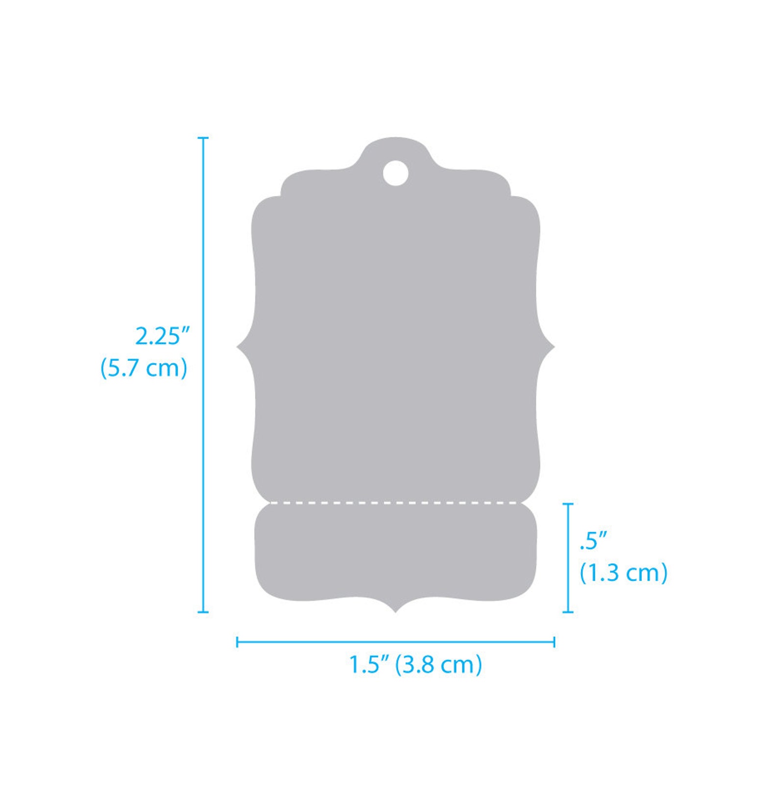 100 Perforated Hang Tags Small Bracket Kraft Price Tags Etsy