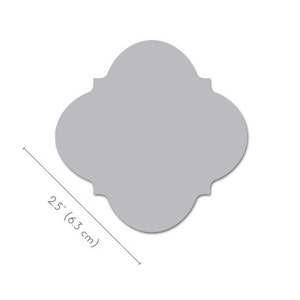 2.5 Quatrefoil Cards / Tags 30 blank diamond bracket shape gift tags, earring cards, wedding place cards, favor labels, price tags image 2