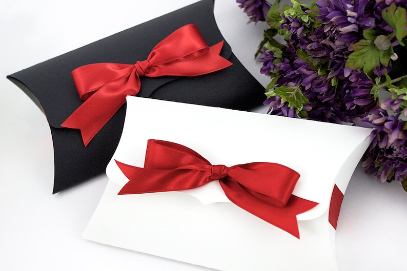 6 Large Pillow Boxes 7.75 x 4.5 x 1.5 Etsy