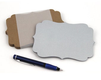 Grandes cartes de correspondance, cartes A7 vierges, 5 x 7 po., étiquettes d'arbre à souhaits avec support découpé à l'emporte-pièce, marque-places, carte de voeux DIY, carte de correspondance de dessus - 30 qté