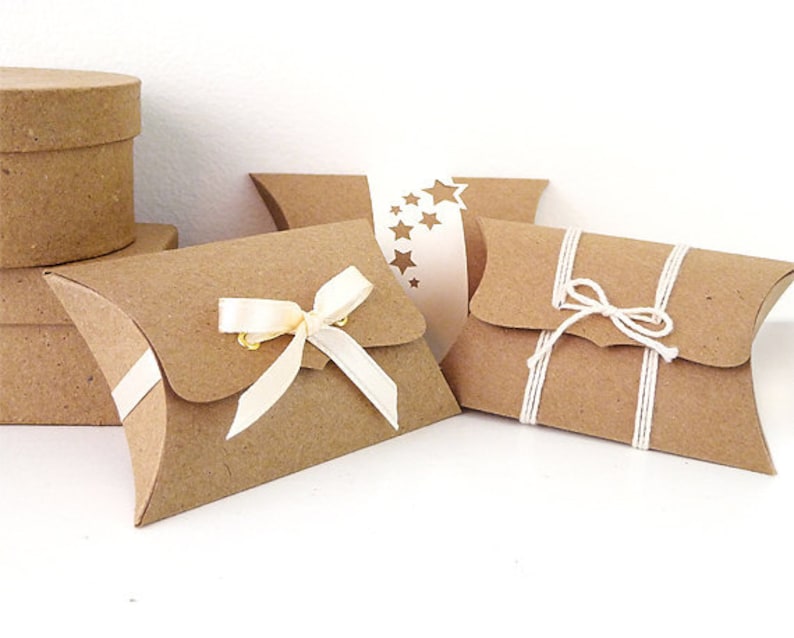Pillow Boxes Small 12 Unique Wedding Favor Boxes DIY Etsy