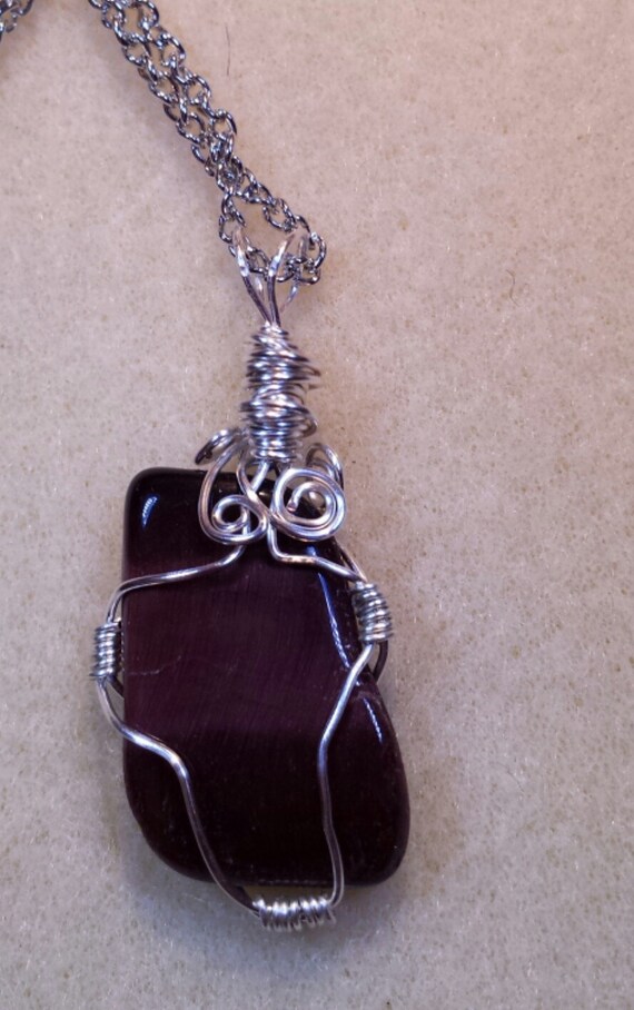 Tiger eye necklace Yoga necklace Healing stone necklace Gemstone necklace