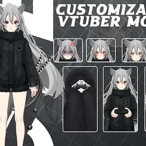 Customizable Vtuber Live2D Model Commission | Unique Vtuber Assets | Anime Style Vtuber Models | Male & Female Chibi Model| Custom Anime Art