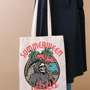 Summerween Halloween PNG Skeleton Vibes, Retro Spooky Beach Vibes for Trick or Treat Bag, Summerween Shirt, Summerween Decor, Digital File