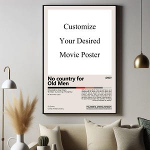 Personalized Movie Posters - Choose Your Movies, Custom Film Posters, Movie Poster Custom Print, Movie Posters Collection, Gallery Wall Art