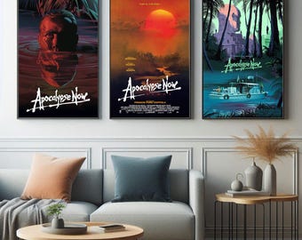 Apocalypse Now Filmposter, Retro Filmkunst, Galerie Wandkunst, Leinwanddrucke, Heimkino Dekor, Geschenk für Filmliebhaber