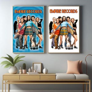 Empire Records Movie Poster, Retro Film Art, Gallery Wall Art, Canvas Prints, Home Theater Decor, Gift for Movie lovers