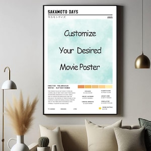 Personalized Movie Posters - Choose Your Movies, Custom Film Posters, Movie Poster Custom Print, Movie Posters Collection, Gallery Wall Art