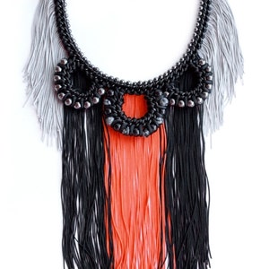 Obsidian Orange Statement Nacklace image 2