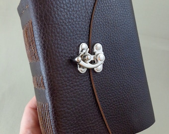 Leather Daily Journal, Travel Diary, Sketchbook