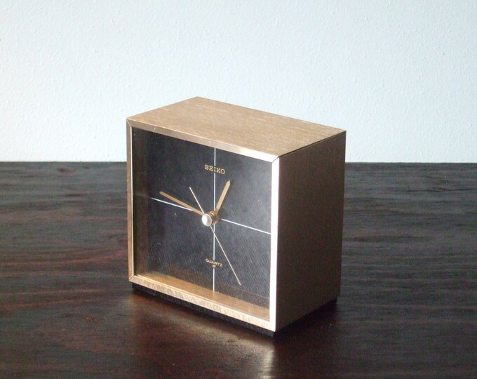 Vintage Seiko Table Clock Etsy