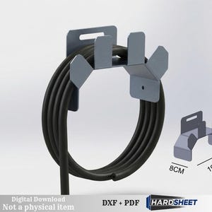 Hose and Cable Holder | CNC DXF files for plasma cutting | Digital Download