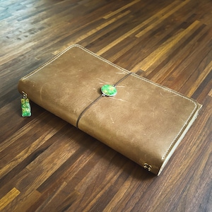Light Brown Handmade Genuine Leather Journal - A5 Refillable - Semi Stiff Veg Tanned Leather *Limited Edition*