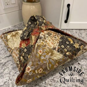 Porte-dessert matelassé réversible