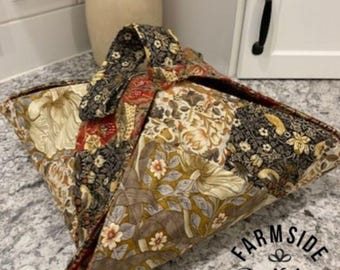 Vändbar quiltad dessertbärare