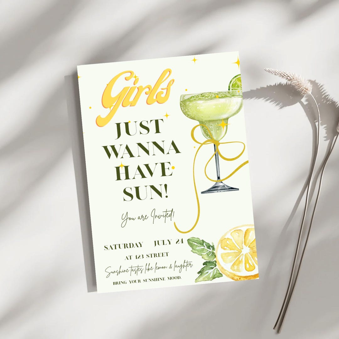 Editable Girls’ Day Invitation – Canva Template – Instant Download - Etsy