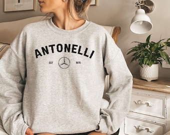 Andrea Antonelli Racing Car Sweatshirt  Motor Sport Racing Sweater  Stylish Racing Car Apparel