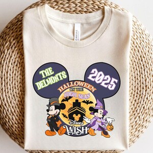 Halloween On The High Seas Shirt, Custom Disney Cruise Halloween Shirt, Mickey and Minnie Halloween Shirt, Disney Magic Cruise Horror Shirt