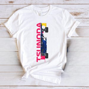 Yuki Tsunoda Racing Car T-Shirt  Motor Sport Shirt  Perfect Gift for Tsunoda Fans