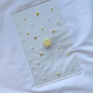 Custom A6 Acrylic Cash Budget Binder – Personalized Money Organizer for Budgeting & Saving (Yellow)