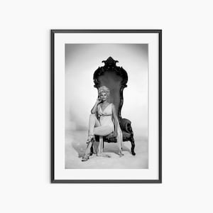 Sophia Loren, Photography Prints, Sophia Loren Poster, Retro Poster, Black and White Wall Art, Museum Quality Photography Poster