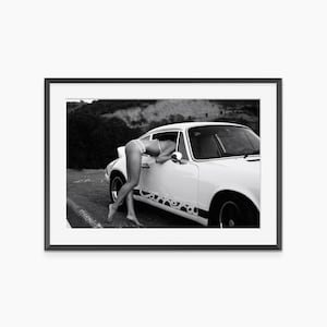 Porsche Carrera, Fotografie Drucke, Porsche Poster, Schwarz - Weiß Wandkunst, Porsche Wandkunst, Fotografie Poster in Museumsqualität