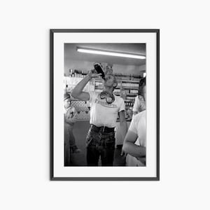 McQueen, Photography Prints, Steve McQueen Print, Vintage Poster, Retro Print, Black and White Wall Art, Museum Quality Photography Poster